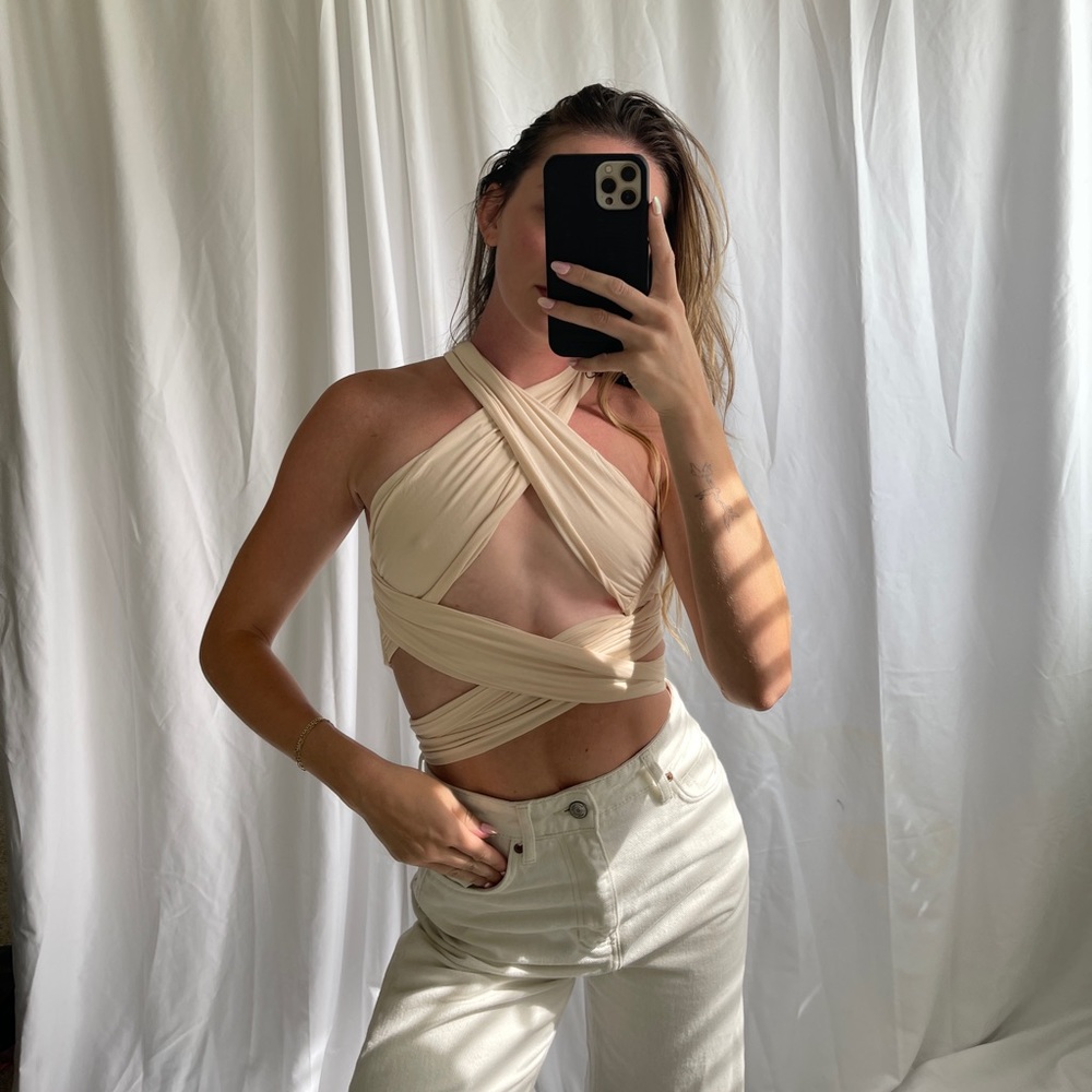 Scarf wrap top
